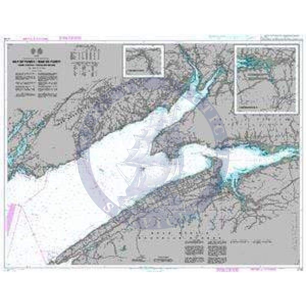 British Admiralty Nautical Chart  4745: Bay of Fundy/Baie de Fundy - Inner Portion/Partie Interieure
