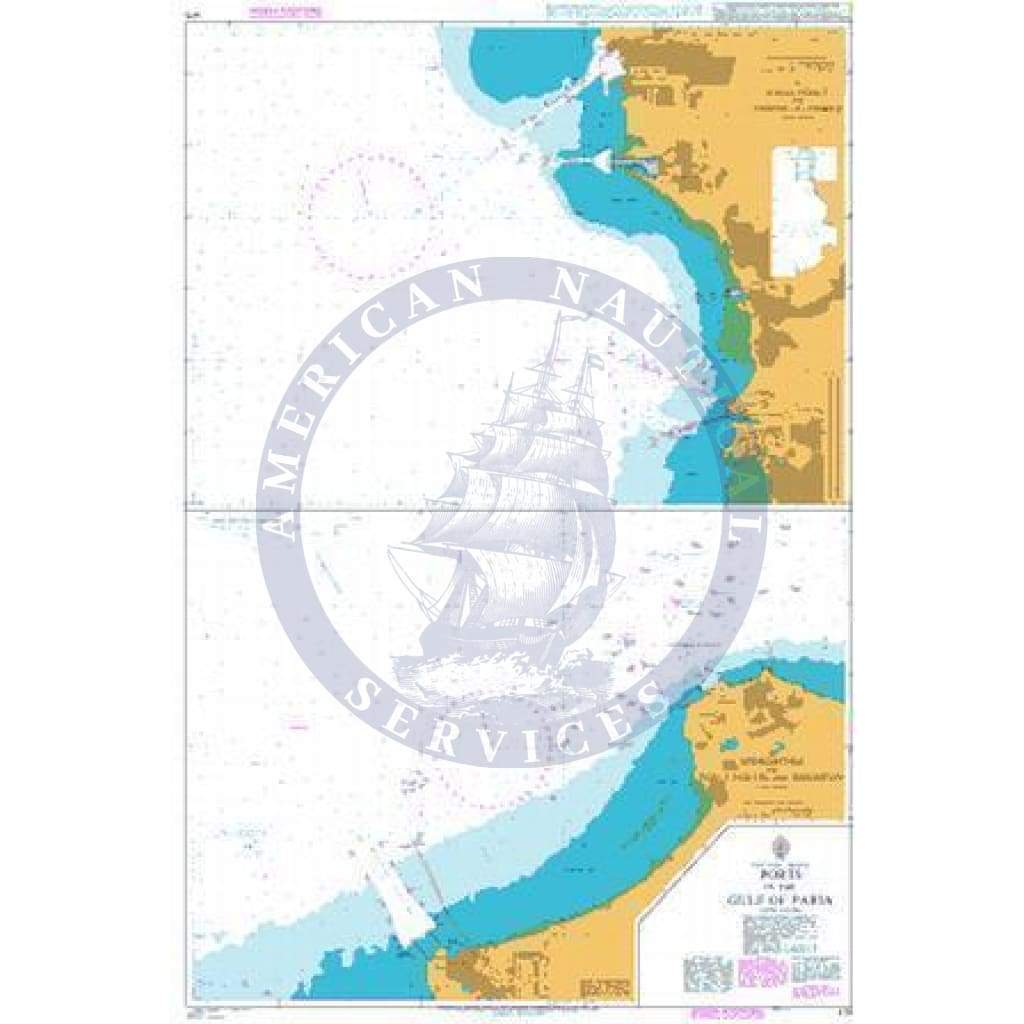 British Admiralty Nautical Chart  475: Ports in the Gulf of Paria