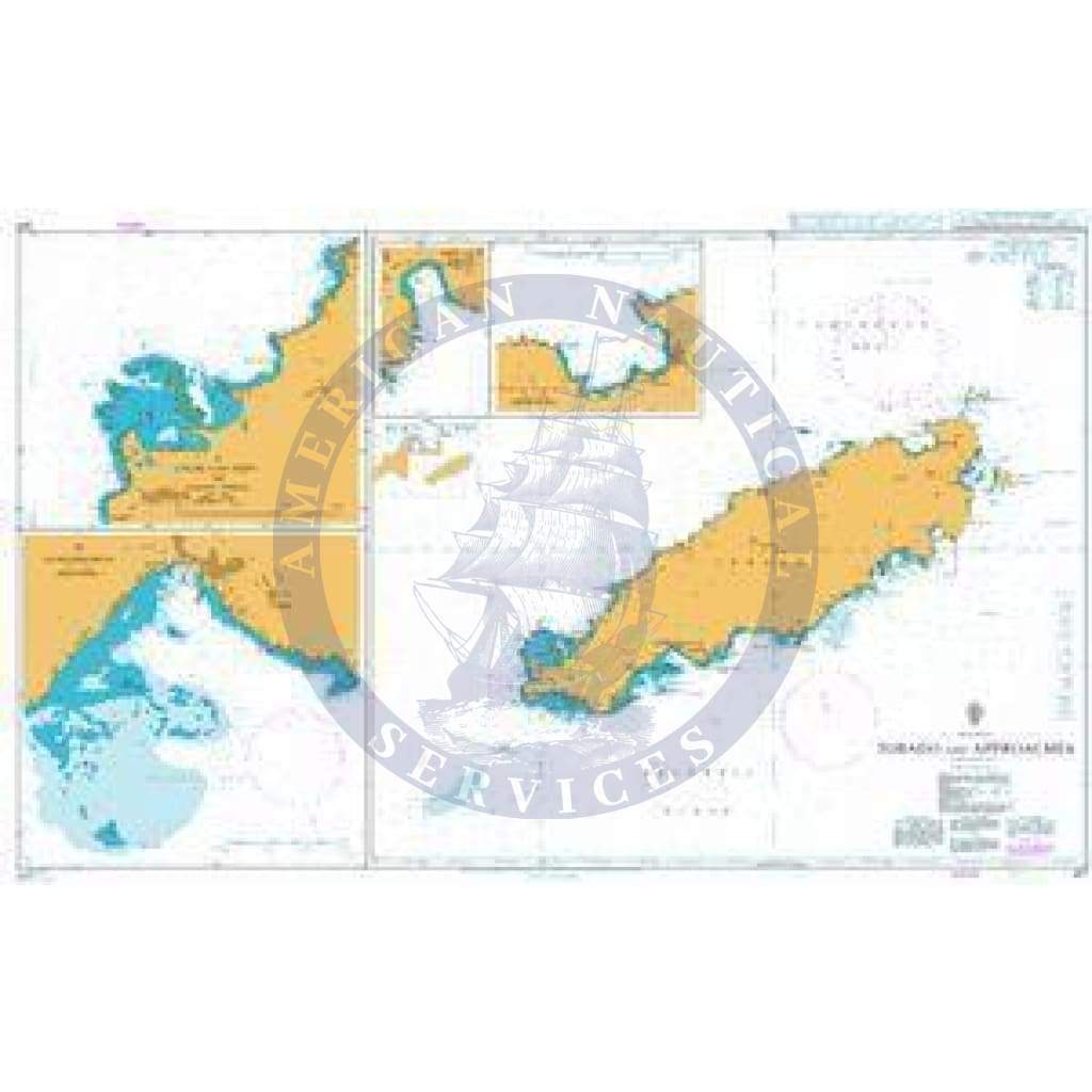British Admiralty Nautical Chart  477: Tobago and Approaches