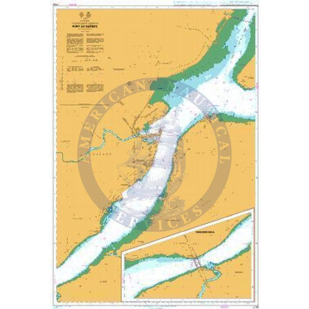 British Admiralty Nautical Chart 4786: Port de Quebec