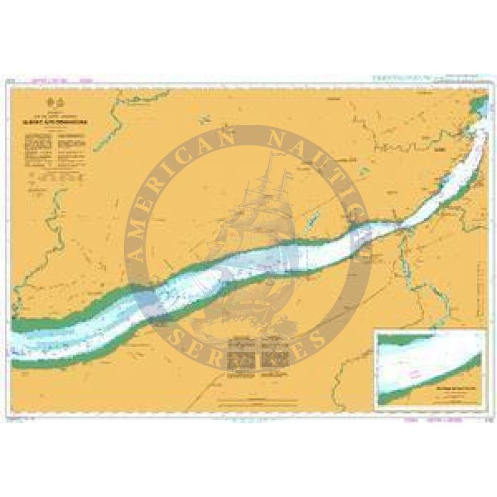 British Admiralty Nautical Chart 4787: Canada, Québec/Quebec, Fleuve S ...