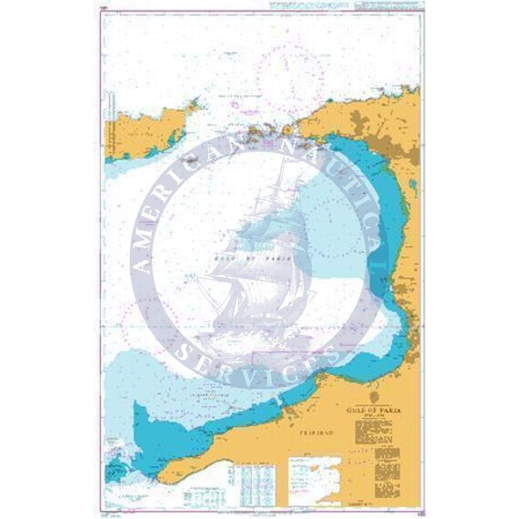 British Admiralty Nautical Chart  483: Gulf of Paria