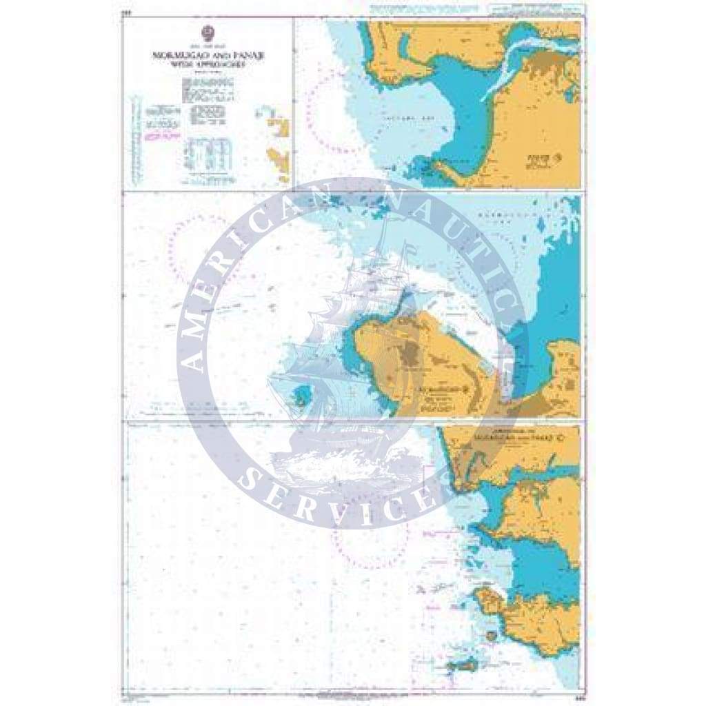 British Admiralty Nautical Chart 492: Mormugao and Panaji with Approaches