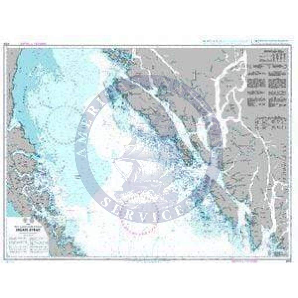 British Admiralty Nautical Chart 4928: Hecate Strait