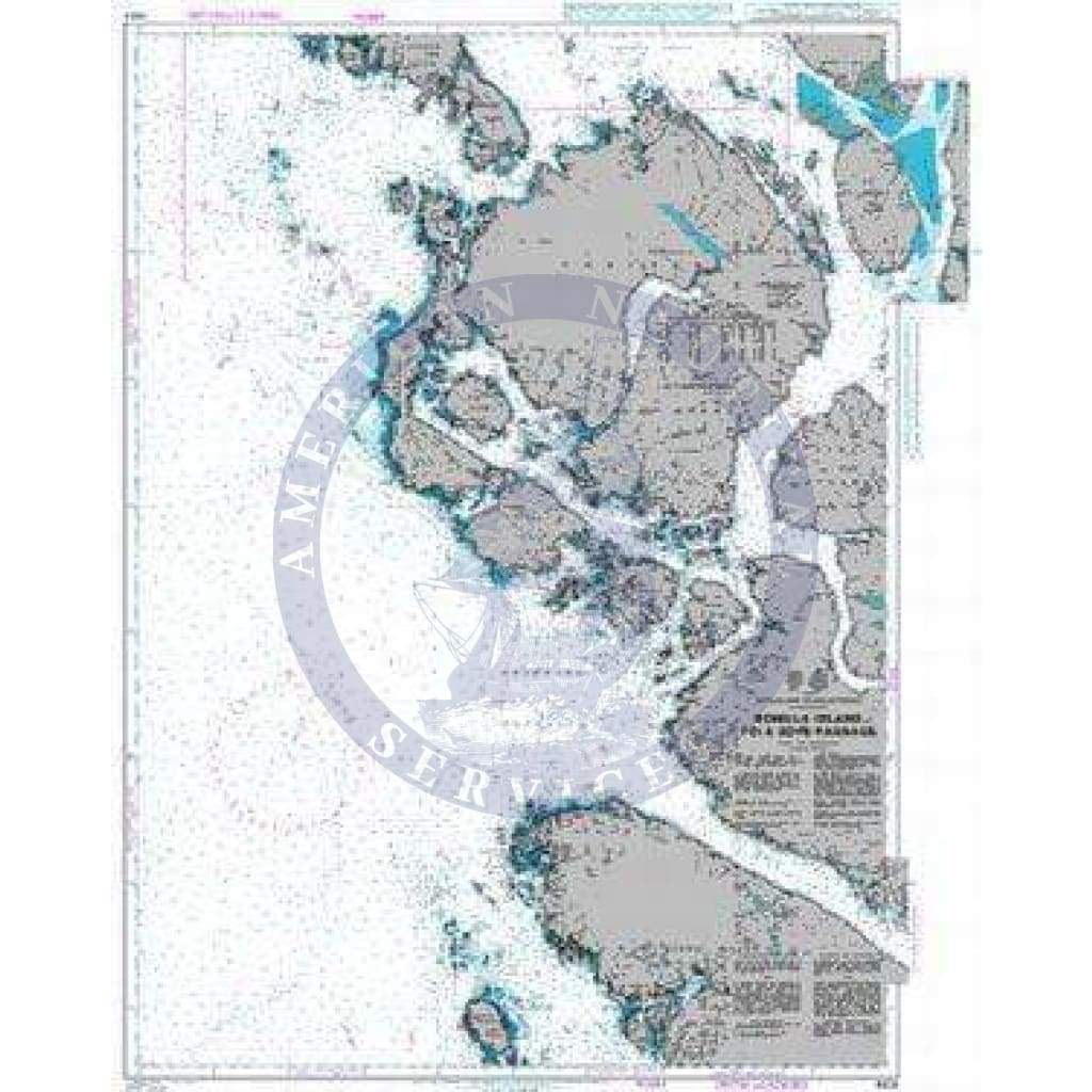 British Admiralty Nautical Chart  4934: Bonilla Island to/a Edye Passage