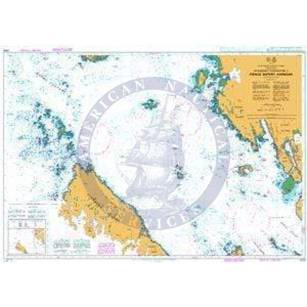 British Admiralty Nautical Chart  4936: Approaches to / Approches a Prince Rupert Harbour
