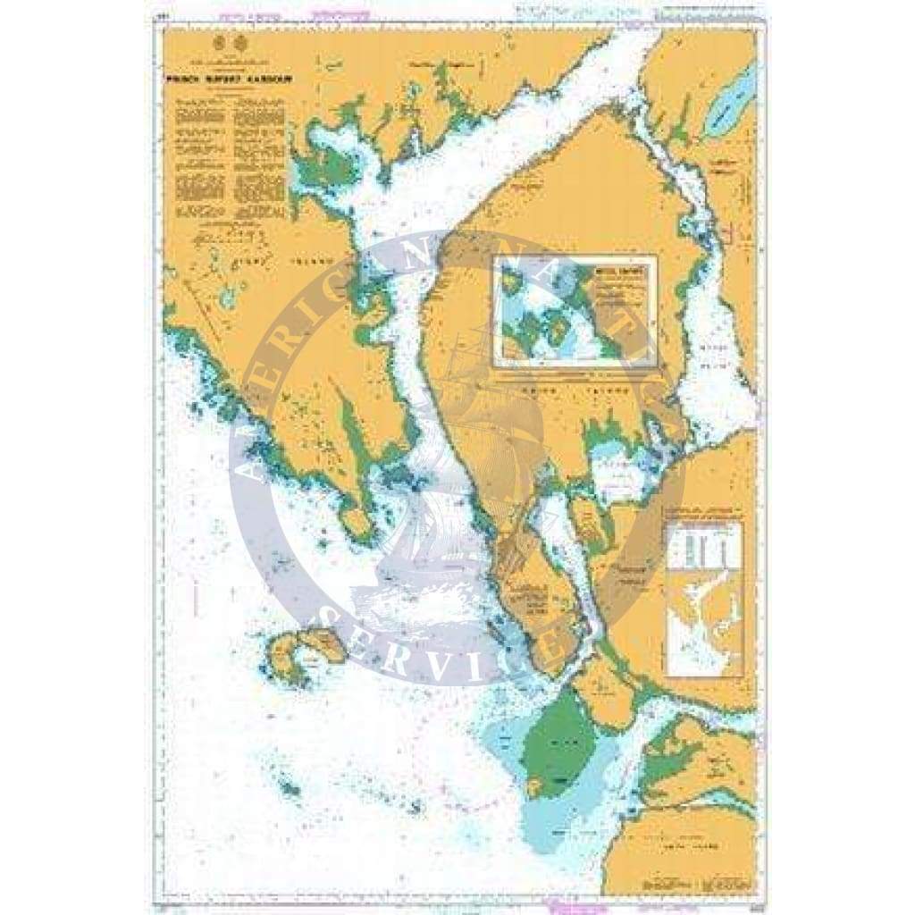 British Admiralty Nautical Chart 4937: Canada - British Columbia/Colombie-Britannique, Chatham Sound, Prince Rupert Harbour. Butze Rapids