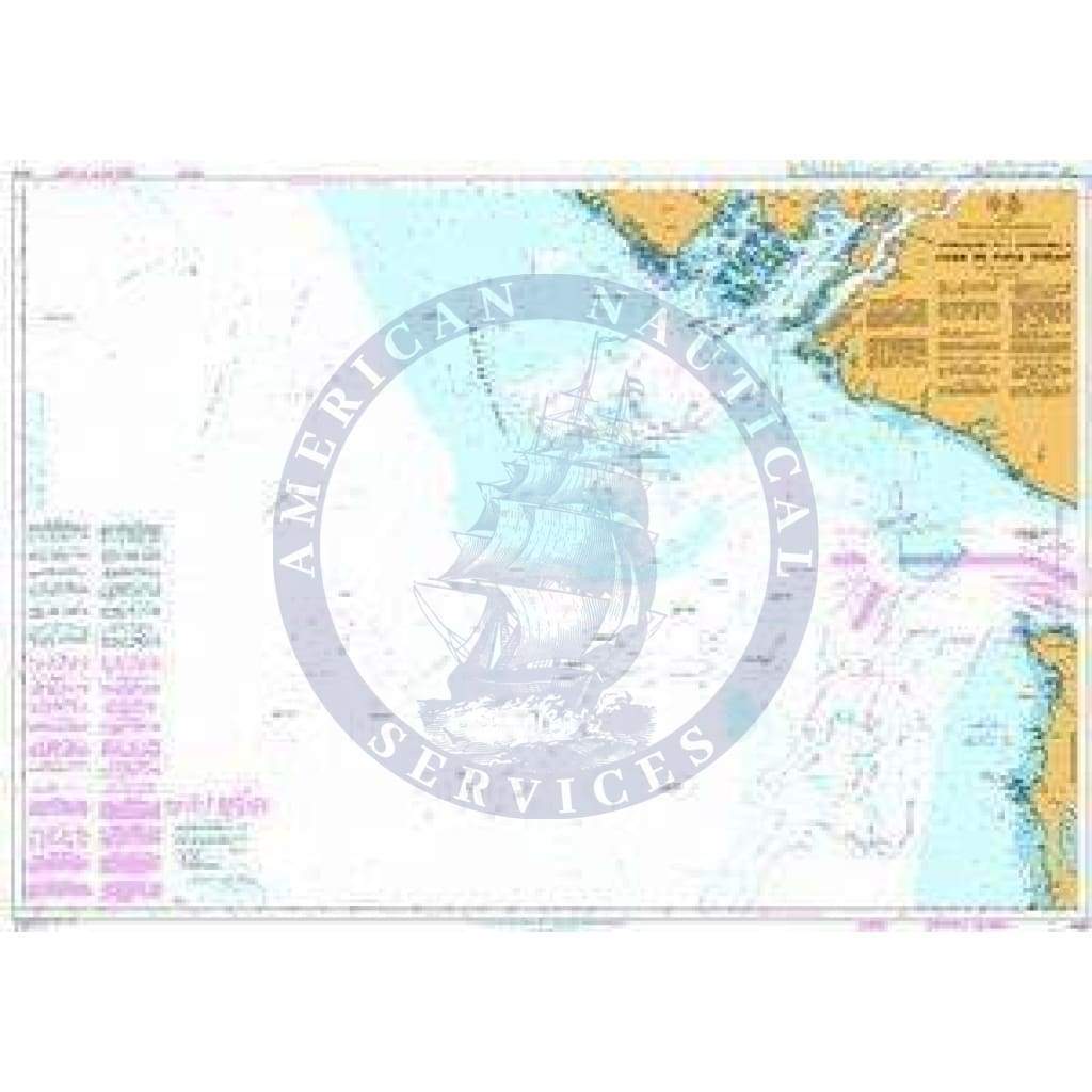 British Admiralty Nautical Chart 4945: Approaches to/Approches a Juan de Fuca Strait