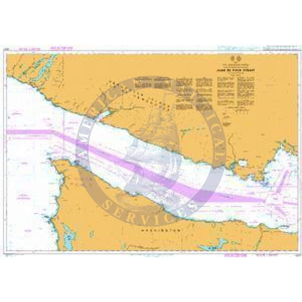 British Admiralty Nautical Chart 4947: Juan de Fuca Strait