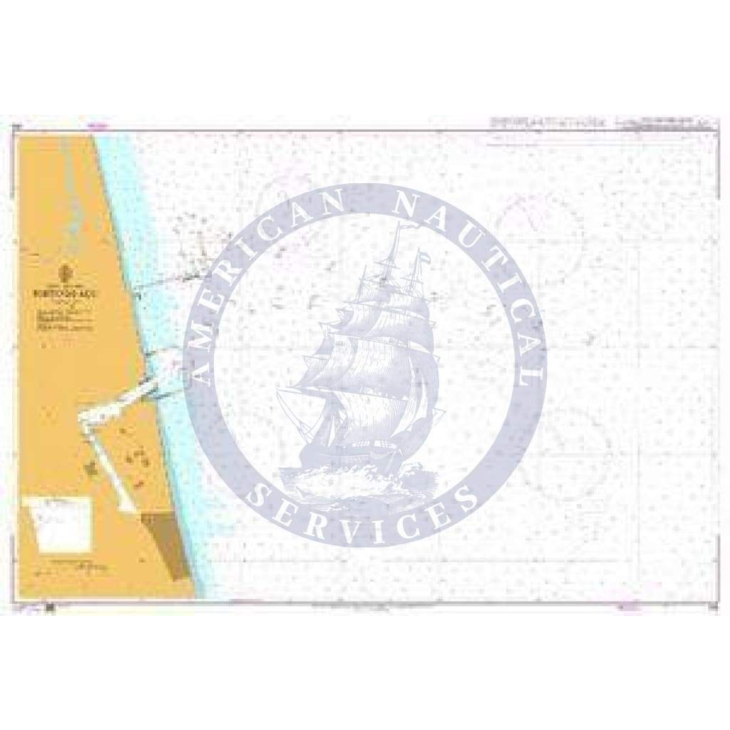 British Admiralty Nautical Chart 495: Brazil - East Coast, Porto do Açu