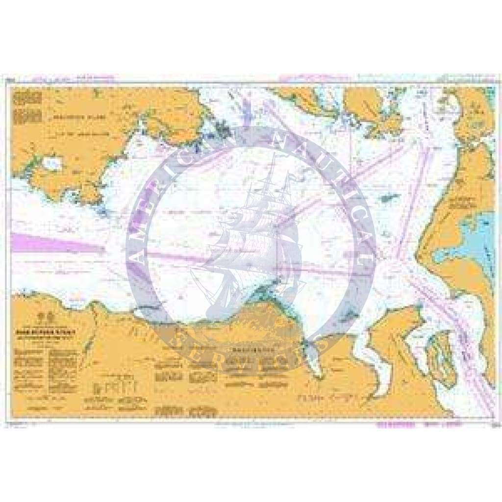 British Admiralty Nautical Chart  4950: Juan de Fuca Strait Eastern Portion/Partie Est