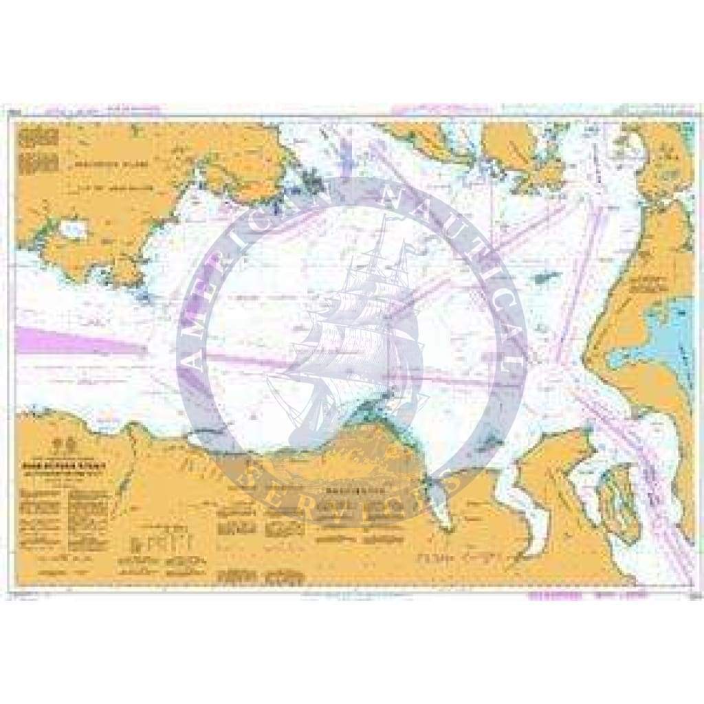 British Admiralty Nautical Chart  4950: Juan de Fuca Strait Eastern Portion/Partie Est