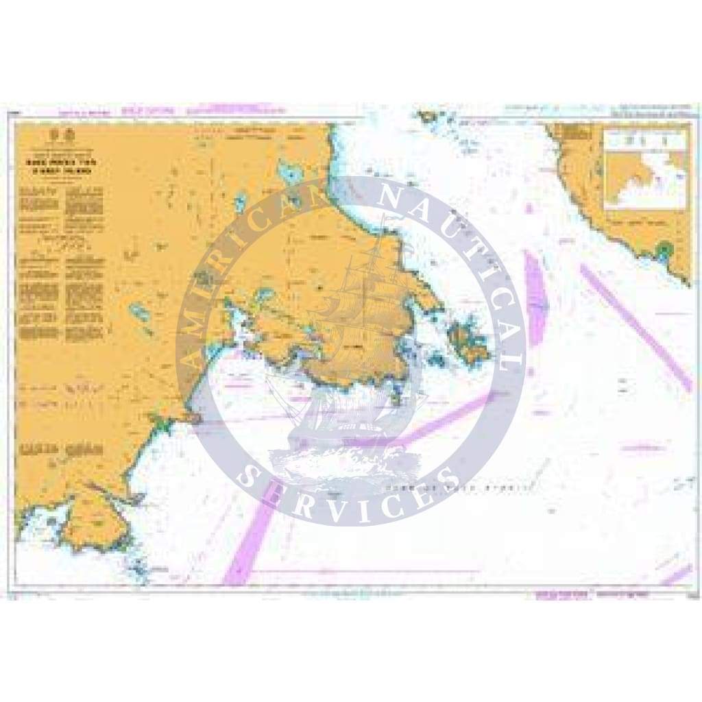 British Admiralty Nautical Chart  4953: Race Rocks to/a D'Arcy Island