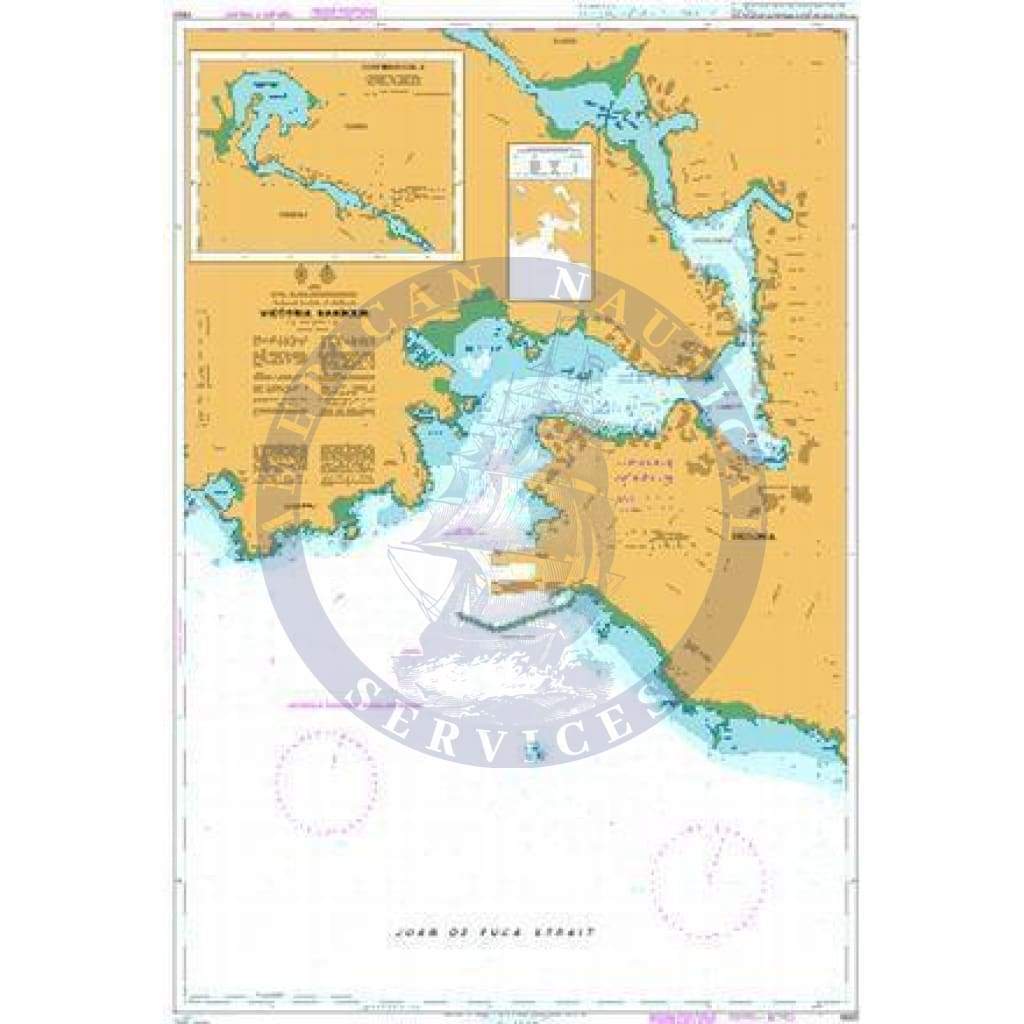 British Admiralty Nautical Chart 4959: British Columbia/Colombie-Britannique, Vancouver Island/Île de Vancouver, Victoria Harbour