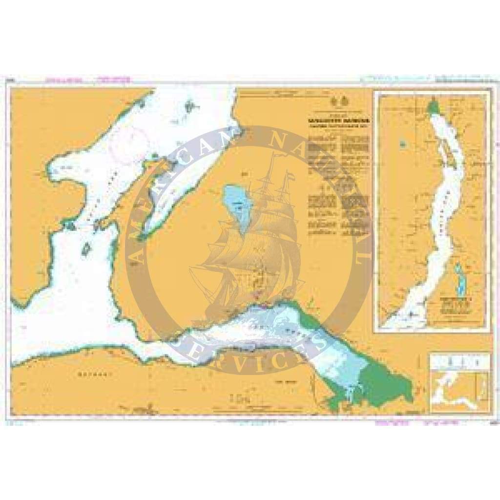British Admiralty Nautical Chart 4965: Vancouver Harbour Eastern Portion/Partie Est