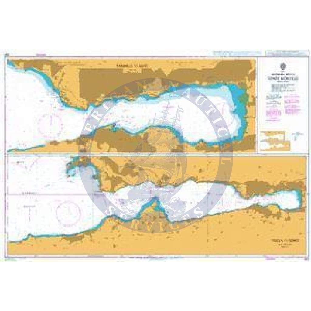 British Admiralty Nautical Chart 497: Turkey - Marmara Denizi, Izmit Körfezi