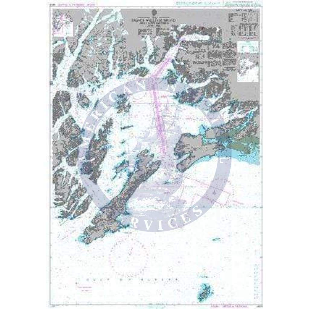British Admiralty Nautical Chart 4979: United States - Alaska - South Coast, Prince William Sound and Approaches