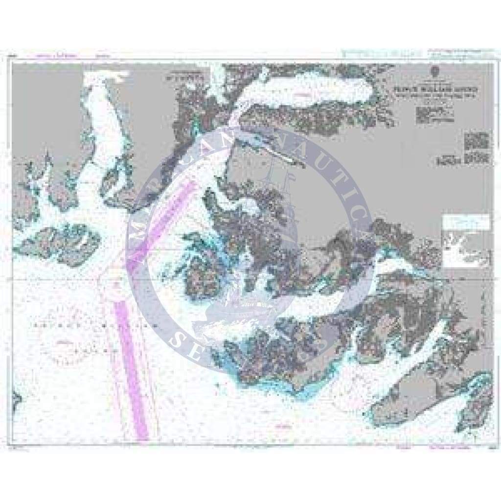 British Admiralty Nautical Chart 4981: United States, Alaska – South Coast, Prince William Sound, Port Fidalgo and Valdez Arm