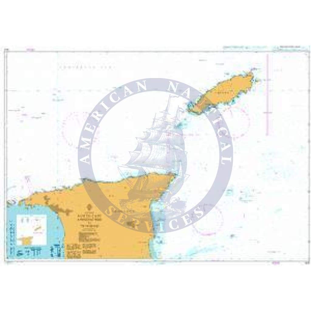 British Admiralty Nautical Chart 500: North East Approaches to Trinidad