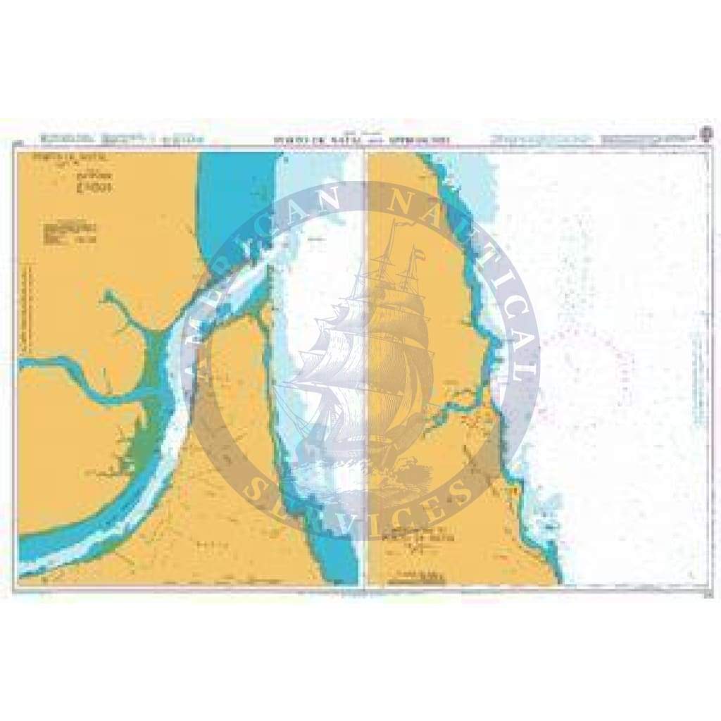 British Admiralty Nautical Chart 504: Brazil – East Coast, Porto de Natal and Approaches