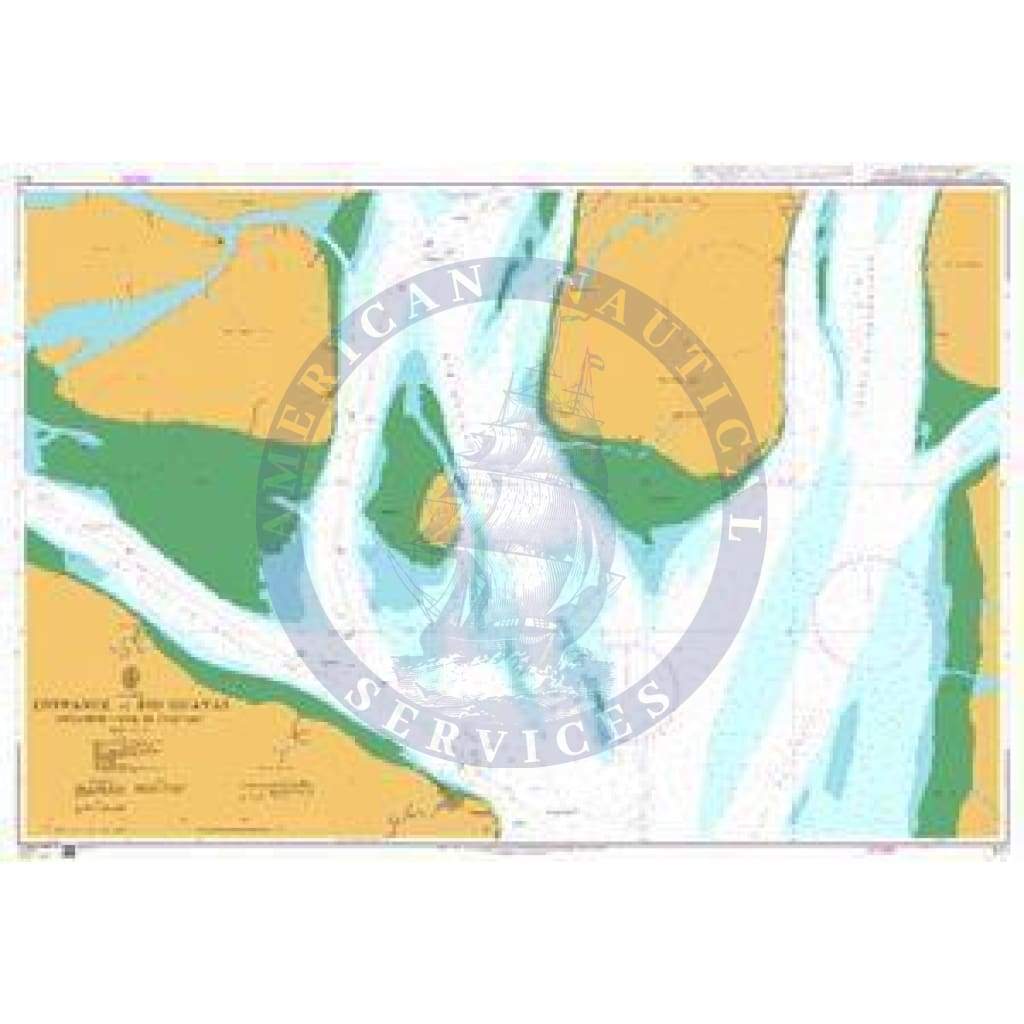 British Admiralty Nautical Chart 511: Ecuador, Entrance to Río Guayas including Canal de Cascajal