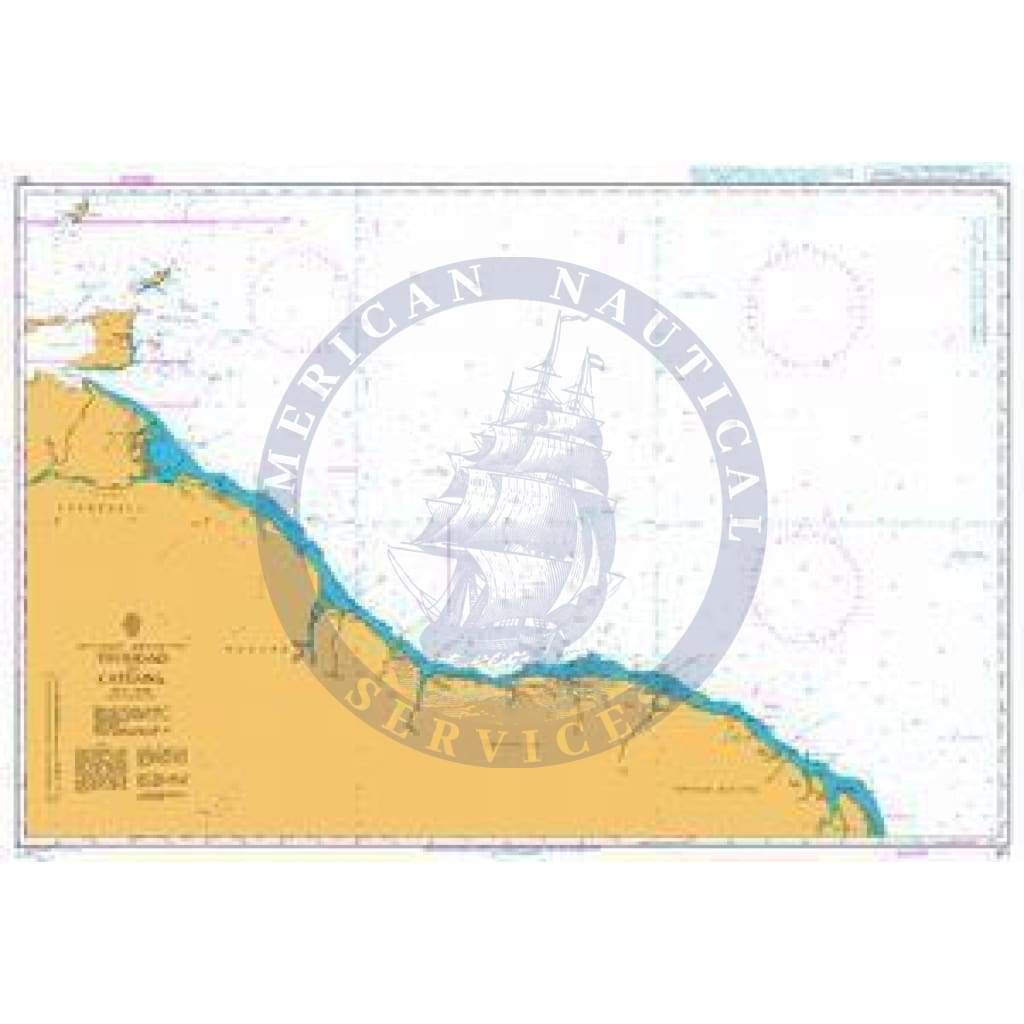 British Admiralty Nautical Chart 517: Trinidad to Cayenne