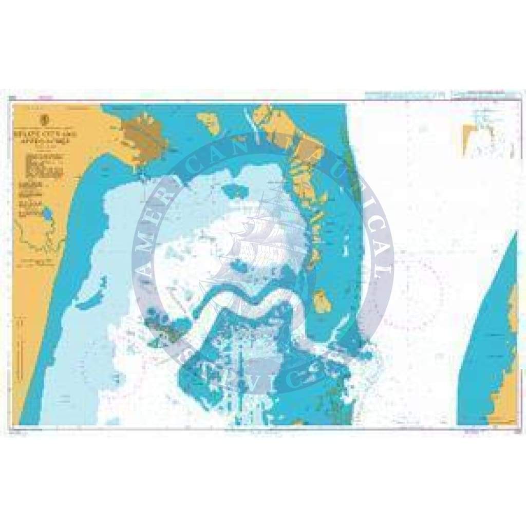 British Admiralty Nautical Chart 522: Belize City and Approaches
