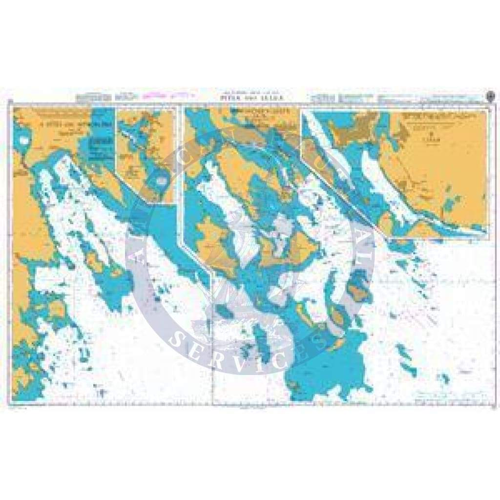 British Admiralty Nautical Chart 53: Pitea & Lulea - Amnautical
