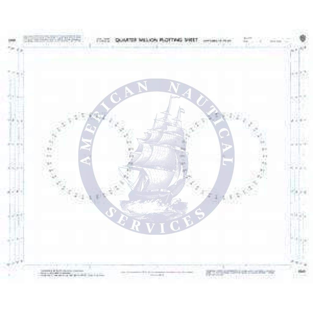 British Admiralty Nautical Chart 5342: Lat. 18° to 24° (Mercator projection with Compass Rose) 818 x 608mm