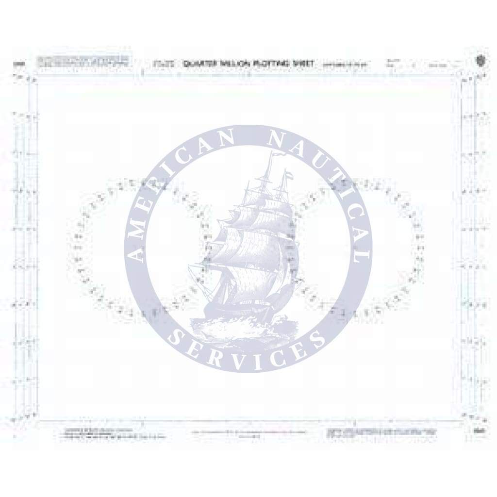 British Admiralty Nautical Chart 5342: Lat. 18° to 24° (Mercator projection with Compass Rose) 818 x 608mm
