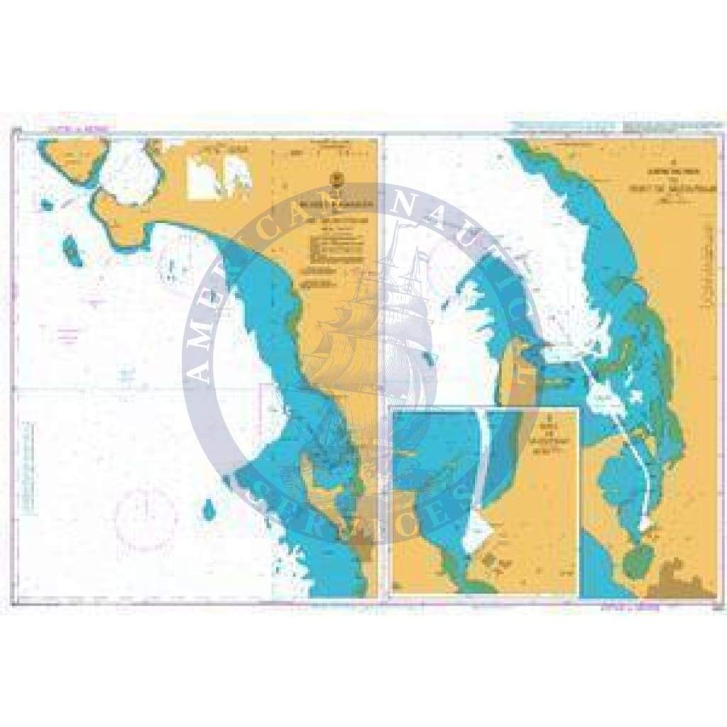 British Admiralty Nautical Chart 542: Madiq Kamaran to Al Hudaydah