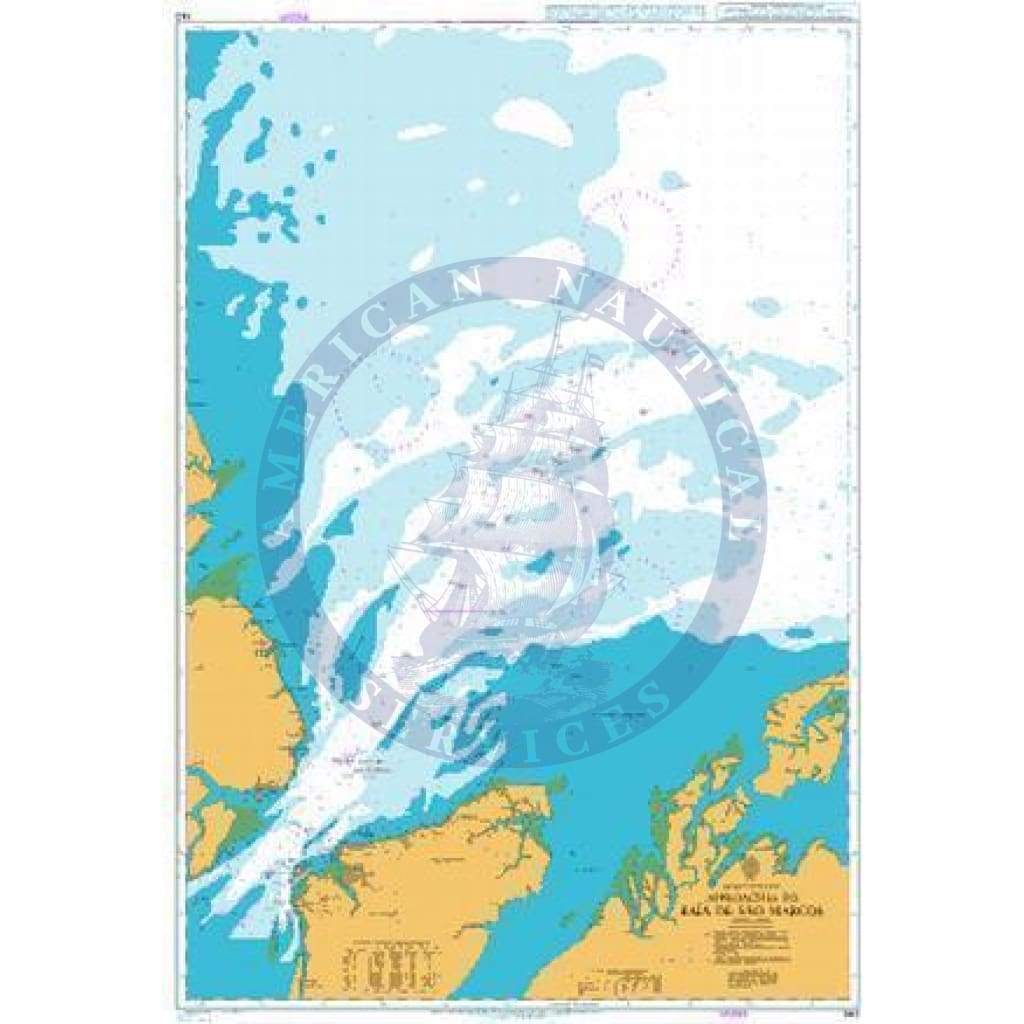 British Admiralty Nautical Chart 543: Brazil – North Coast, Approaches to Baía de São Marcos