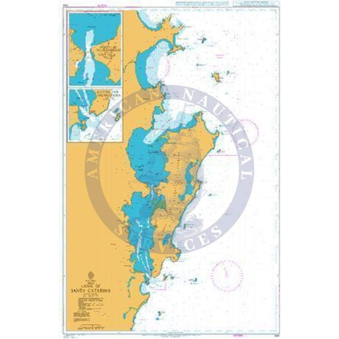 British Admiralty Nautical Chart 544: Canal de Santa Catarina