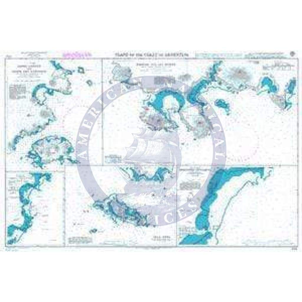 British Admiralty Nautical Chart 552: Plans on the Coast of Argentina