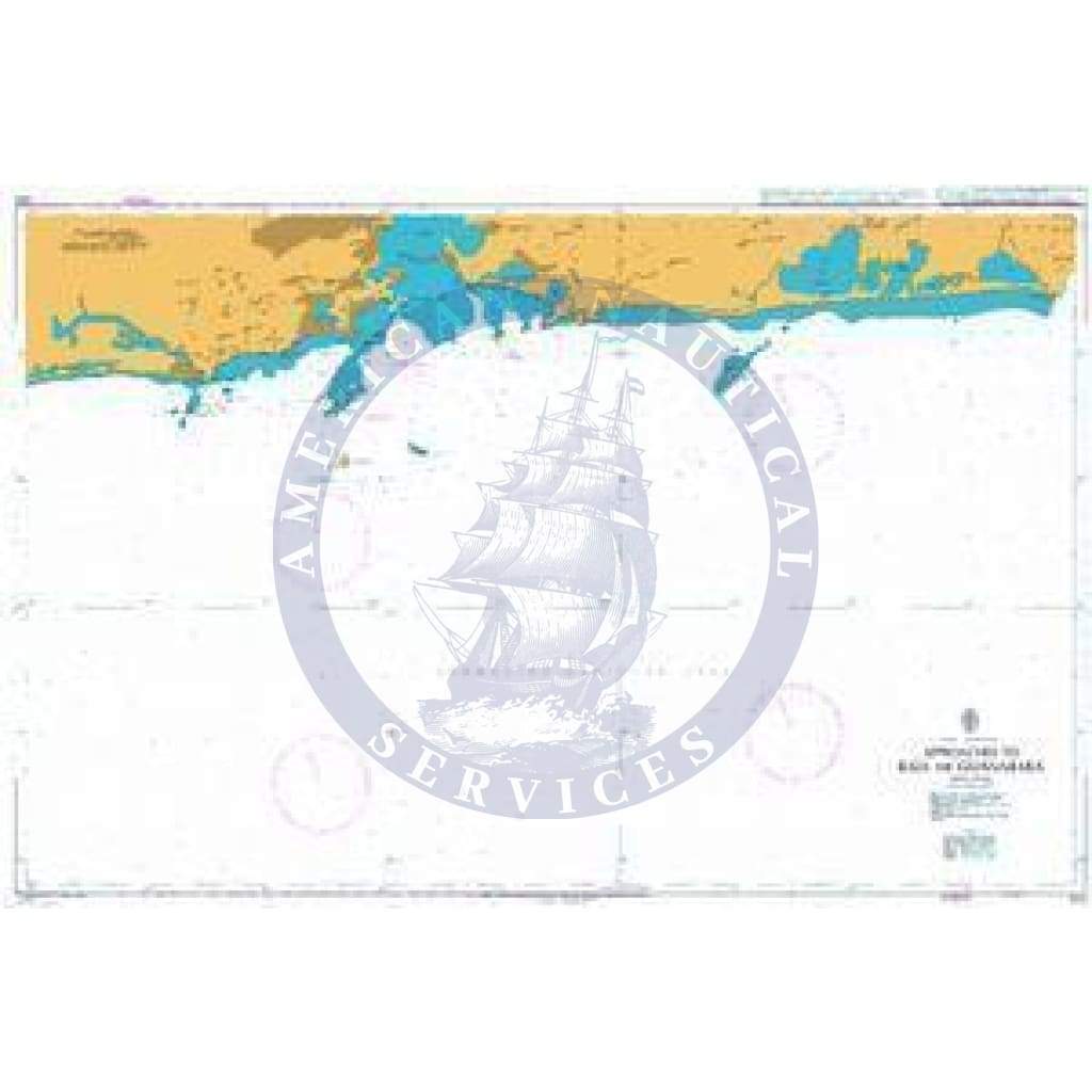British Admiralty Nautical Chart 553: Brazil - South Coast, Approaches to Rio de Janeiro