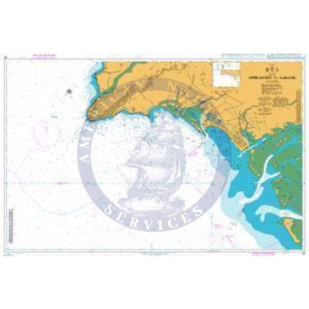 British Admiralty Nautical Chart  58: Approaches to Karachi