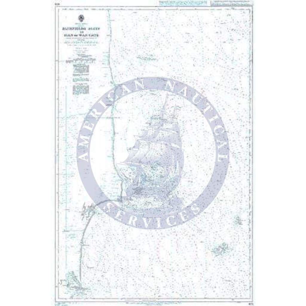 British Admiralty Nautical Chart 605: Bluefields Bluff to Man of War Cays
