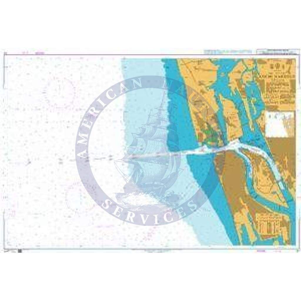 British Admiralty Nautical Chart 61: India - West Coast, Kochi Harbour