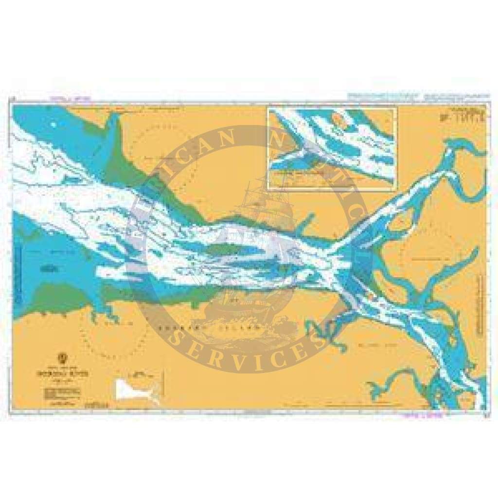 British Admiralty Nautical Chart 617: Sherbro River