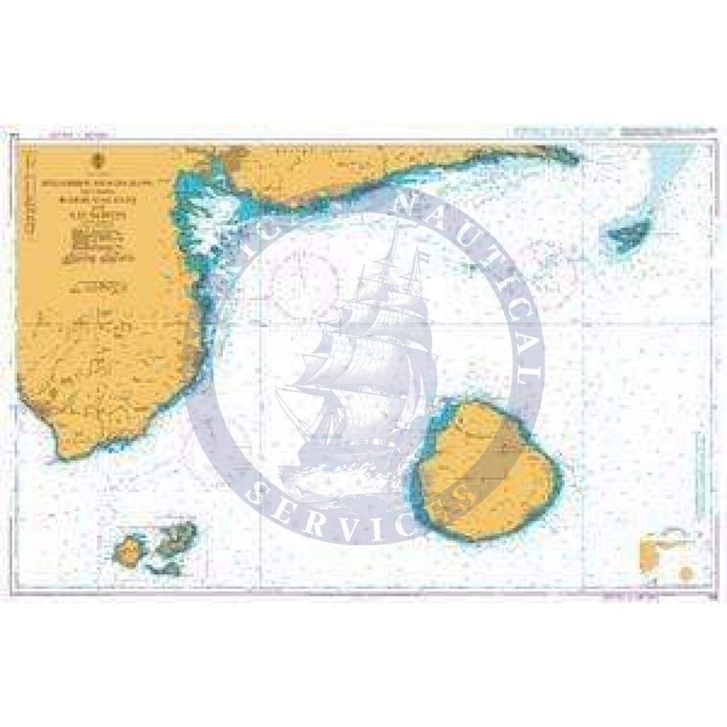British Admiralty Nautical Chart 618: Southern Guadeloupe including Marie-Galante and Les Saintes