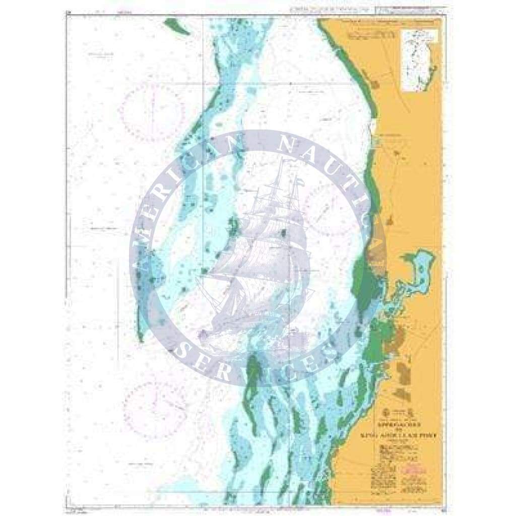 British Admiralty Nautical Chart  63: Saudi Arabia – Red Sea, Approaches to King Abdullah Port