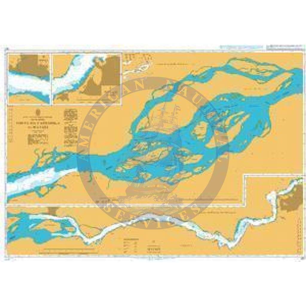 British Admiralty Nautical Chart 657: Ponta da Cafumbila to Matadi