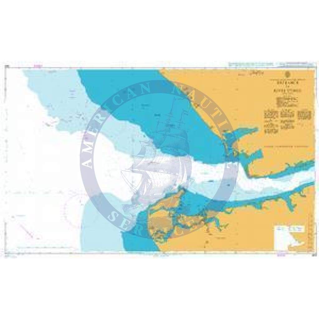British Admiralty Nautical Chart 658: Entrance to River Congo