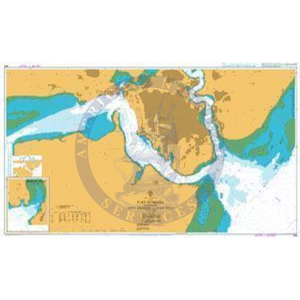 British Admiralty Nautical Chart 666: Africa – East Coast, Kenya, Port Mombasa including Port Kilindini and Port Reitz