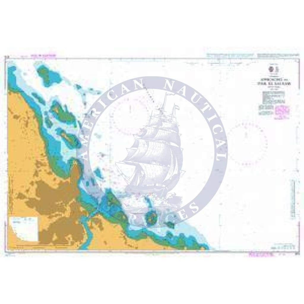 British Admiralty Nautical Chart  674: Approaches to Dar es Salaam