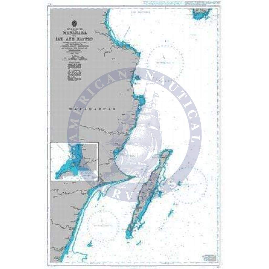 British Admiralty Nautical Chart 677: Mananara to Ile aux Nattes
