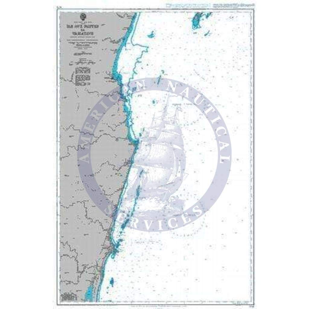 British Admiralty Nautical Chart 678: Ile aux Nattes to Tamatave