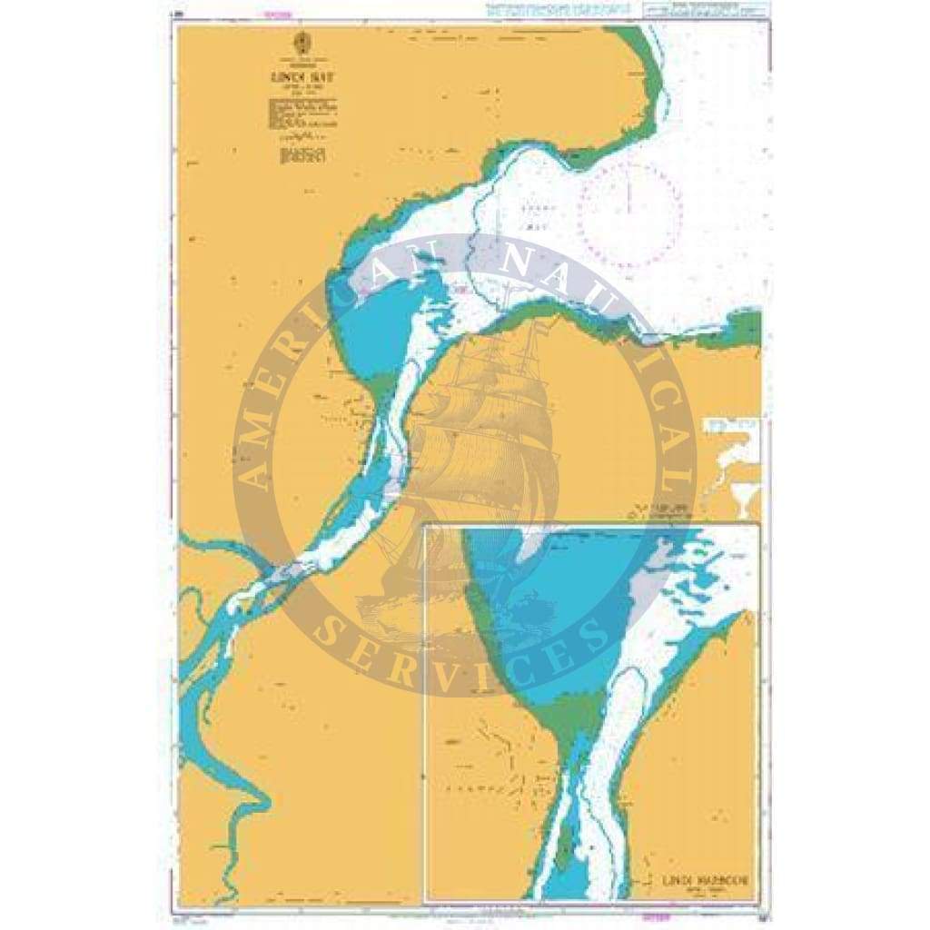 British Admiralty Nautical Chart  681: Lindi Bay