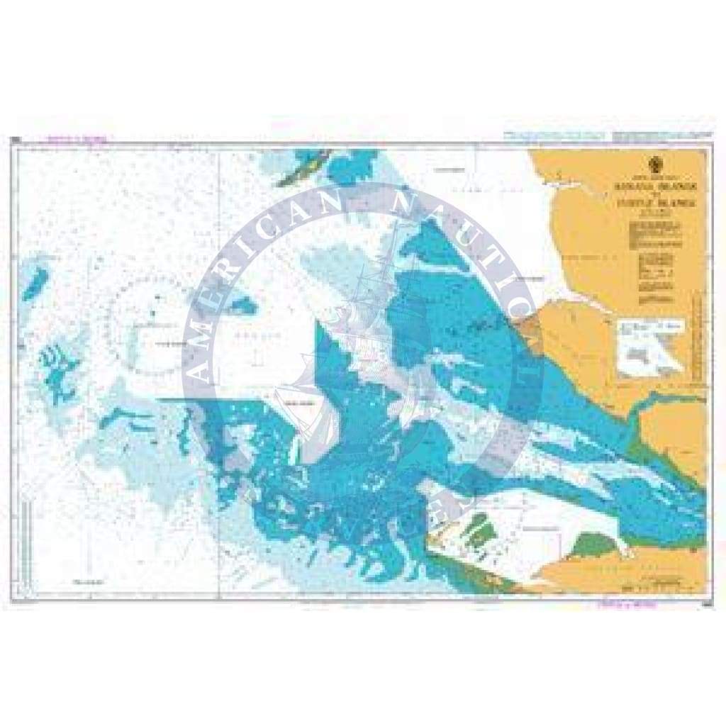 British Admiralty Nautical Chart  685: Banana Islands to Turtle Islands