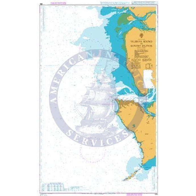 British Admiralty Nautical Chart  686: Yelibuya Sound to Banana Islands
